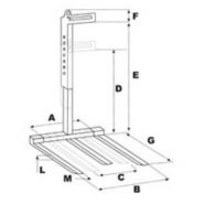 Lève-palette MBR-ZN - Boscaro France - capacité 1000 à 3000 kg - réglable en hauteur et largeur_1