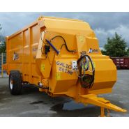 Machine à paille avec goulotte rotative ou double goulottes