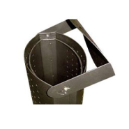 Corbeille publique 80 L - Support sac intégré et couvercle rabattable - Modèle PARIS_1