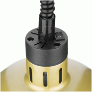Lampe chauffante dôme rétractable Buffalo finition dorée | Buffalo - DY462_1