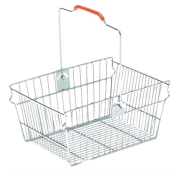 Panier fil métal 22L - Poignée gainée en plastique - Lot de 10_1