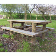 Table pique-nique BOIS ROND_1