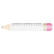 Règle flexible 12 cm en forme de crayon - plastique personnalisable avec impression UVLED_1
