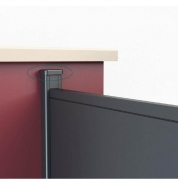 Bouchon pour demi poteau en aluminium - bouchonalu41x23 - Finition élégante pour clôture_1