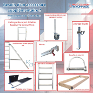 Kit échafaudage Tour roulante - Neuf - Hauteur de travail : 8m30_1