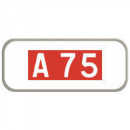 Panonceau d'identification M10a - Numéro de route ou d'autoroute_1