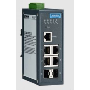 Switch ethernet industriel 4 ports 10/100Mbps + 2 SFP administrable - Rail Din - Référence: EKI-7706E-2F-AE - Advantech_1