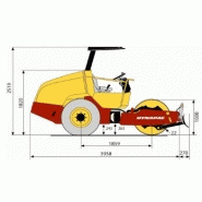 Rouleaux monocylindres - Dynapac CA250D - 13 500 kg - Moteur Cummins 4BTA 3.9C - Compactage performant_1