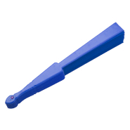 Éventail - textile et plastique - couleur bleu - 47 gr_1