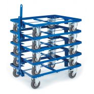 Chariot porte bac - Kalidesk - 250 kg - CB001-0301 - Cadre roulant pour bacs Norme Europe_1