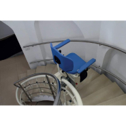 Fauteuil monte-escalier  - pivotement doux, ceinture de sécurité, personnalisation coloris - Eliva_1