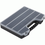 Malette plastique Terry Storage - Organisateur 9 compartiments, l.32.5 x h.5 x p.25 cm - Couvercle transparent et poignée ergonomique_1