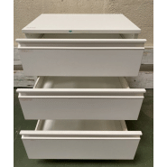 Meuble sous paillasse de laboratoire d'occasion avec 3 tiroirs - Réf. P2208-1833_1
