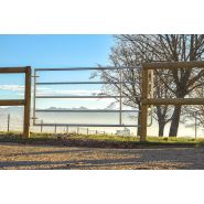 Porp2n - barrière agricole galvanisée - porte de prairie 2-3 m_1