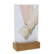 Porte visuel Base Bois Format  A6 Portrait_1