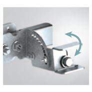 Support universel inclinable Uniteck - panneau solaire 300W - acier galvanisé - inclinaison 0° à 90°_1