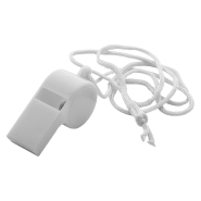 Sifflet avec cordelette assortie - Couleur blanche - Poids 4,7 g_1