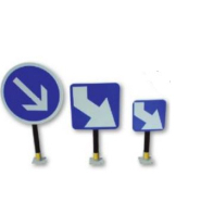 Balise Baliflex - J4, J5, B21 - poteau de signalisation résistant aux chocs avec rotule brevetée_2