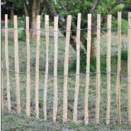 Clôture en bois de châtaignier - Ganivelle chataignier/145 - Durable et esthétique, idéale pour jardins et plages_1