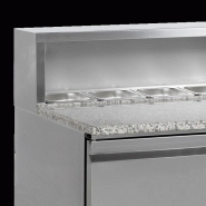 Comptoir à pizza GN1/1 PT930 Inox L1365mm 16456 TEFCOLD_1