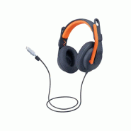 Logitech Zone Learn Casque Avec fil Arceau Education USB Type-C Bleu, Orange_1