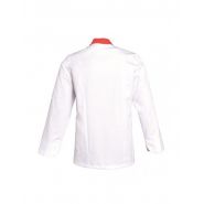 Marioml000 - Veste de cuisine SNV - Poche stylo manche gauche - Col officier - Manches longues - Découpe princesse_1