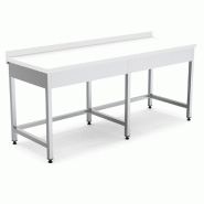 Table de travail en polyéthylène démontable - sans tablette inférieure - plusieurs dimensions disponibles_1