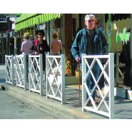 Barrière Opéra - Serem - Longueur 150 cm, Hauteur 105 cm - Tube acier et peinture époxy antirouille_1