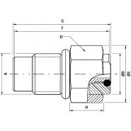 DN 2.5 (Série 961) - Coupleur en laiton nickelé CEJN pour air comprimé et fluides_1