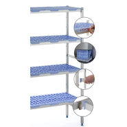 Rayonnage à clayettes pleine ou perforée pour optimiser l'espace