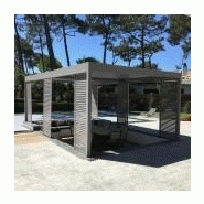 Pergola autoportée bioclimatique avec dimensions 3x3