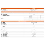 Mini-grue SPX1280 avec surface de stabilisation réduite