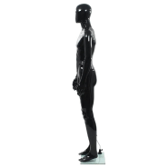 Vidaxl mannequin homme corps complet base verre noir brillant 185 cm 142927_1