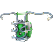 Atomiseur pneumatique porté avec cuve autonome de lavage des mains en polyéthylène - CLM_1