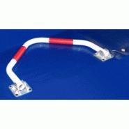 Barrière de parking 2 pieds - Tube Ø 50 mm - Fermeture avec cadenas - Garantie 5 ans_1