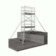 Échafaudage roulant aluminium Neolium 200 Line - Comabi SNC - Hauteur de travail max. 14 m - Structure en aluminium soudé - Plancher 1,90 x 0,66 m_1