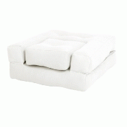 Fauteuil futon convertible Mini Cube - Couleur naturel - Matelas de 60x135 cm - 7 coloris disponibles_1