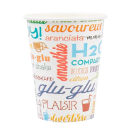 Gobelet boissons froides Parole en carton 27cl Ø7,8 x H 9,5cm - par 2500_1