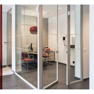 H5 - Cloisons amovibles vitrées Hoyez - simple ou double vitrage, 60mm d'épaisseur, 3000mm et plus de hauteur_1