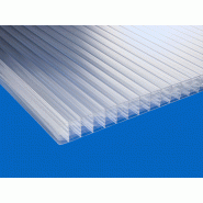 Matériau de vitrage isolant en polycarbonate avec structure alvéolaire