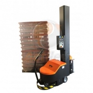 Robot de banderolage économique Hubble - chariot porte-bobine à frein mécanique - hauteur de filmage jusqu'à 3000 mm_1