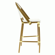 Chaise haute exterieure restaurant Biarritz - BLANC_1