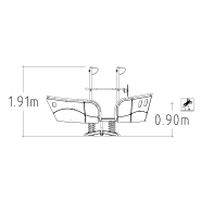 Jeu sur ressort Mayflower 6 places - réf 8000870 - Hags - Rouge - Fondation à enterrer_1