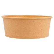 Saladier carton Kraft 750cc Ø15/15x6cm - par 50_1