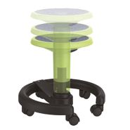 Tabouret mobile - JUK 09038 - assise dynamique réglable en hauteur - 5 roues autobloquantes_1