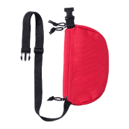Sac banane zippé - Polyester 600D - Couleur rouge - Poids 88 gr_1