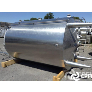 Cuve isolée Pierre Guérin - 8000 L - Inox - Agitation décalée - Garde corps - Trou d'homme étanche_1