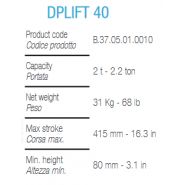 Dplift 40 - crics hydrauliques manuels à chariot Dino Paoli - capacité 2T - poids 31 kg_1
