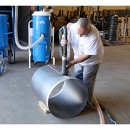 Kit de sablage sans poussière - Par aspiration pneumatique des projections - HELIOS - Réservoir 70L - Adaptable sableuses jusqu'à 8mm à 7 bar_1