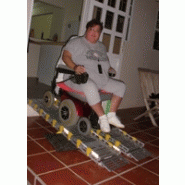 Rampe pour handicapé en aluminium - largeur 910mm - pente de 5% - surface antidérapante_1